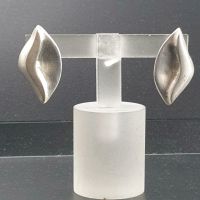 Paar matte Modernist Ohrstecker ( 925 Silber TEZ  ) je 27 x 14 mm Nordrhein-Westfalen - Recklinghausen Vorschau