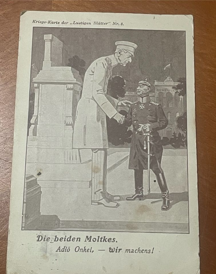 1. Weltkrieg Postkarte mit Text Ansichtskarte Preußen Preussen in Schwerin