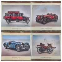 27x alte Automobile Bilder Oldtimer Sammler selten Pappe Kunst Nordrhein-Westfalen - Eschweiler Vorschau