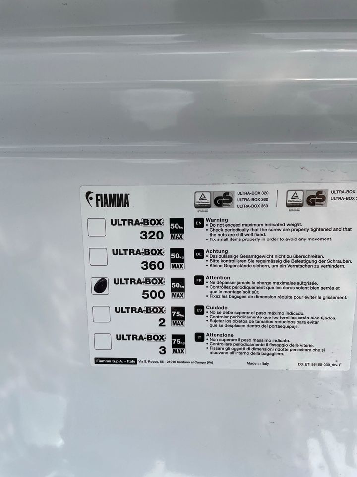 Fiamma Ultra Box 500 WoMo in Hesel