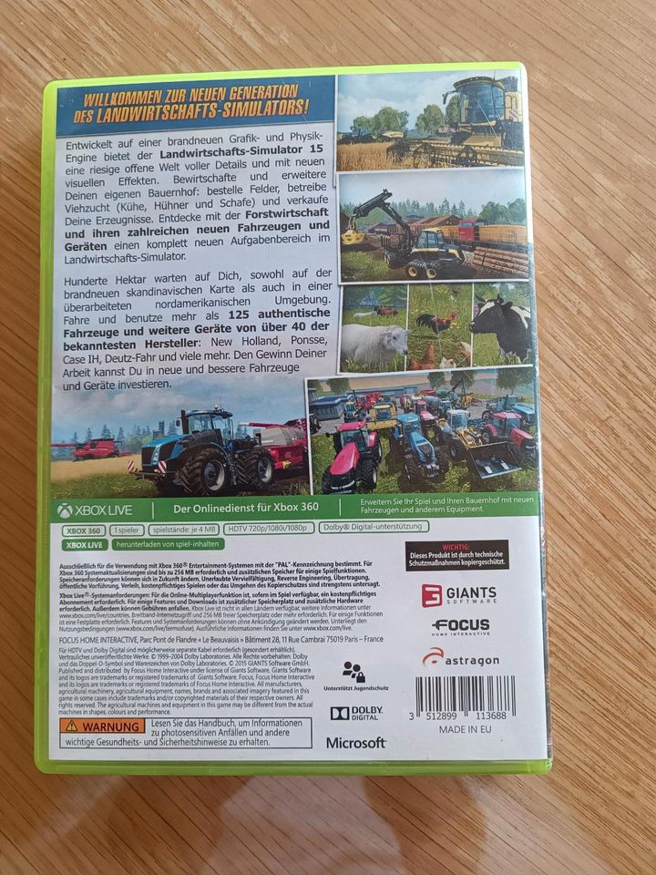 XBox 360 Landwirtschafts-Simulator 15 in Ebelsbach