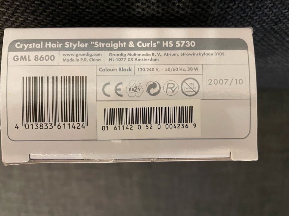 Grundig Crystal Hair Styler Straight & Curls/Lockenstab-neu in Armsheim