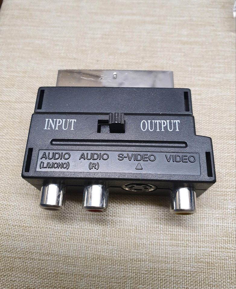 SCART Stecker,3 Cinch Buchse A / V Audio Video Adapter Konverter in Herne