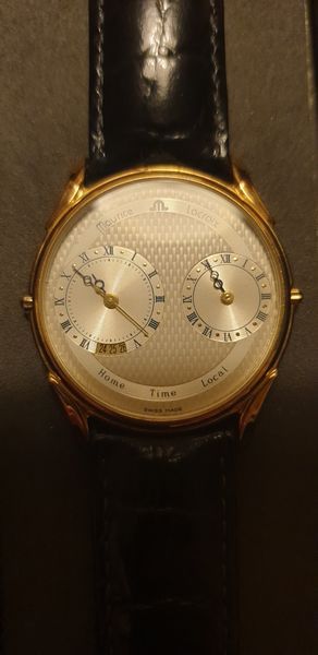 Maurice Lacroix Dual Time 45138 Datum Super flach Sehr gut 1989 in Berlin