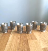 Vintage Schnaps Becher 6er Set  Zinn Jagd Niedersachsen - Bad Bodenteich Vorschau