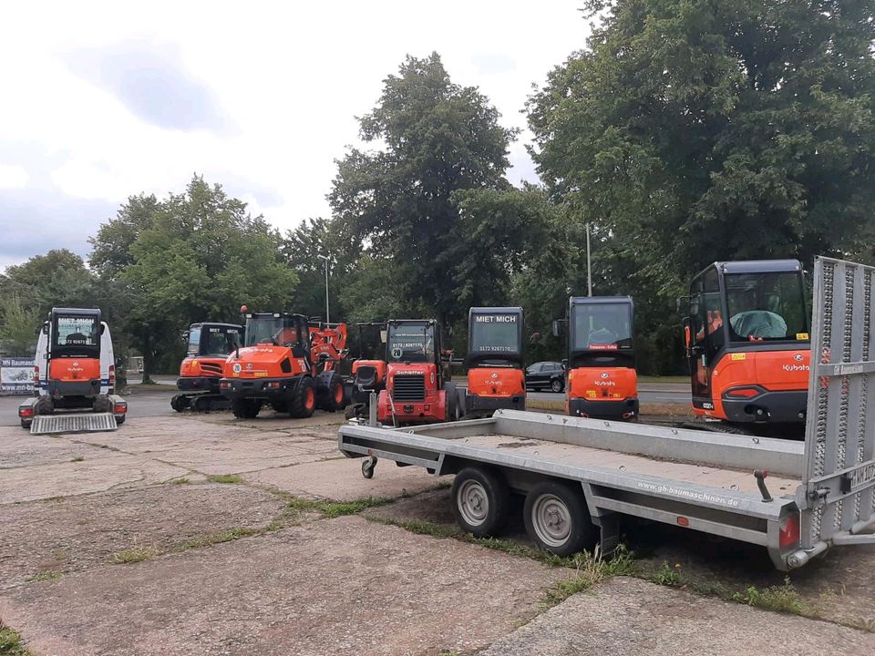 Bagger Minibagger Vermietung Verleih Mieten 1.8 Tonnen Radlader in Wedemark