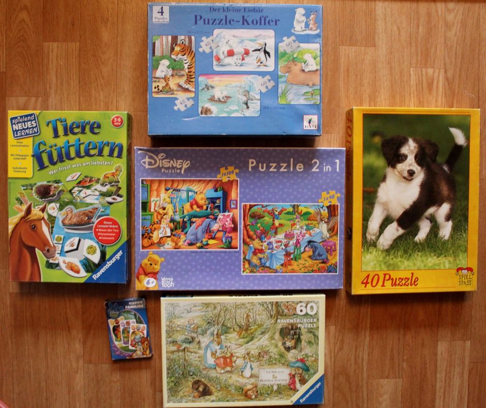 Spiele*Puzzle*LEGO*Memory*RAVENSBURGER Tiere füttern*Playmobil in Köthen (Anhalt)