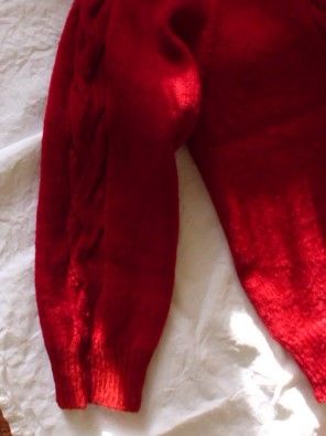 Unikat, selbstgestrickter  Pullover in rot, S-M in Bremen