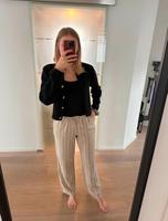 NA-KD gestreifte Stoffhose 36 beige Hessen - Rodgau Vorschau