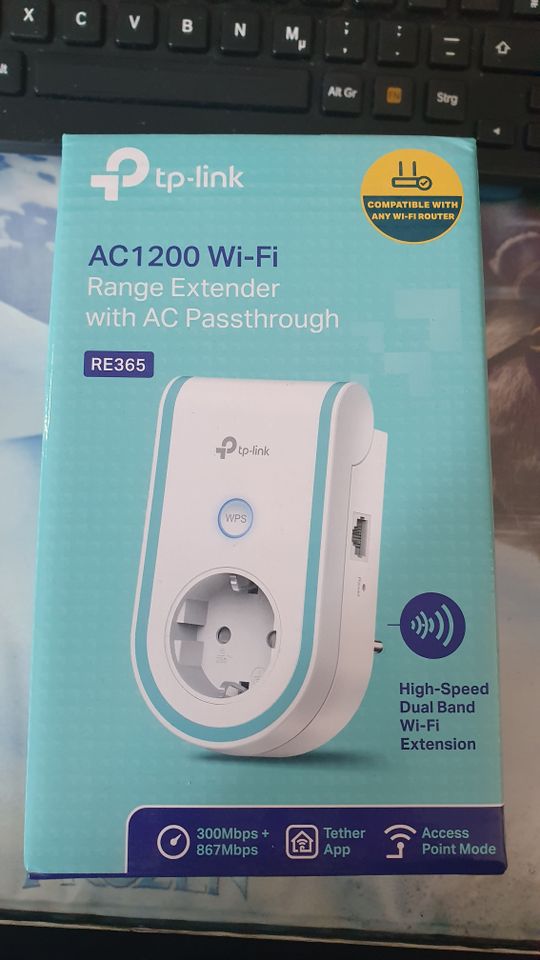 TP-Link WLAN Repeater Extender Wi-Fi Accesspoint RE365 AC1200 in Eppingen