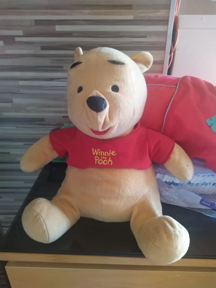 Winnie Pooh  sitzend Kuscheltier in Markranstädt