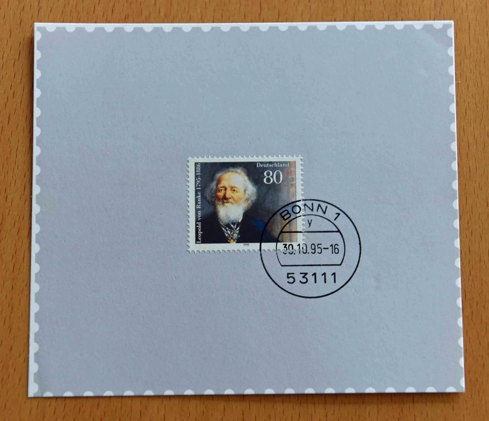 Briefmarke Leopold von Ranke, Ausgabe: 09.11.1995, Stempel Bonn in Euskirchen