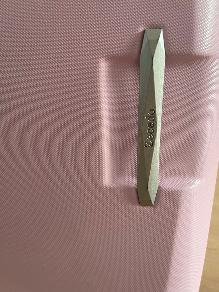 Zecedo Handgepäckkoffer 10 kg rosa Koffer Hartschalenkoffer in Weiterstadt