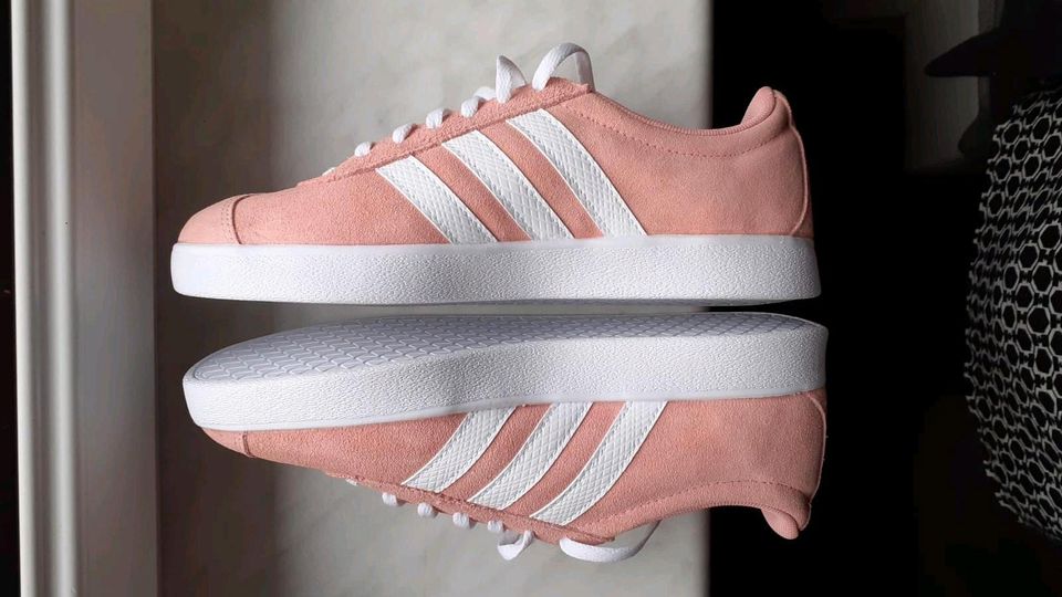 Adidas❤Sneaker F35129 VL-Court-2.0 Leder modisch leicht 40 rosa in Kölleda