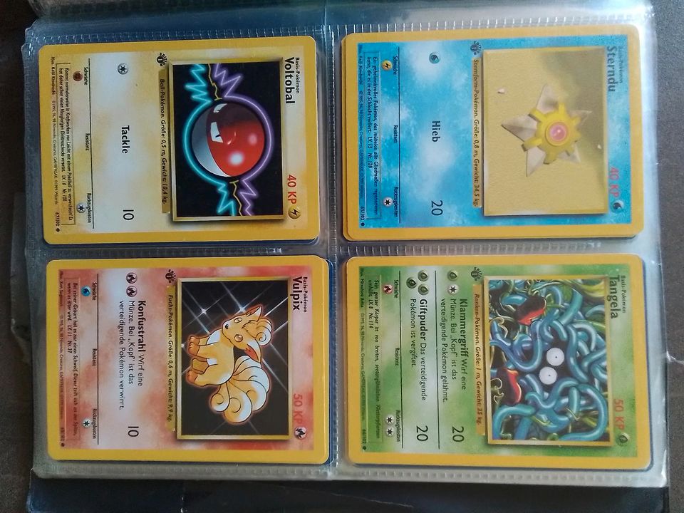 Pokemon Sammelkarten 1. Generation, 1.Edition von 1995/96/98 102 in Leverkusen