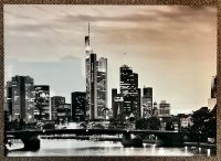 Bild Frankfurt am Main Skyline Leinwand Deko (70 x 50 cm) Mitte - Tiergarten Vorschau