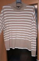 Feinstrickpulli, dünne Pullover, gestreifte beige Frühlings Pullo West - Nied Vorschau