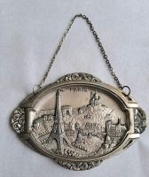 ℹ️ PARIS...ovales Metallbild versilbert..Aufhänger..17 cm × 12 cm Hessen - Biblis Vorschau