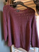 Damen Strickpullover Bordeaux rot M 38 Oberteil Niedersachsen - Jesteburg Vorschau