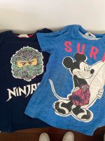 2 H&M, T-Shirts, Ninjago, Disney, Micky Maus 122, 128 Düsseldorf - Holthausen Vorschau