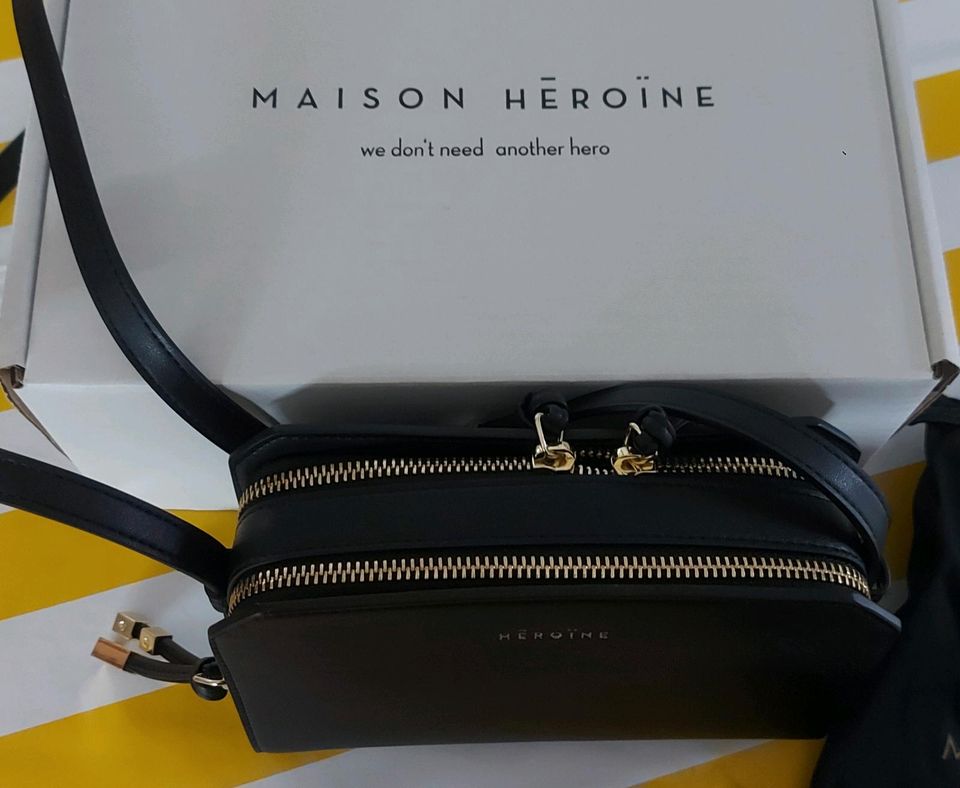 Handytasche kleine Handtasche Leder MAISON HEROINE in Klettwitz