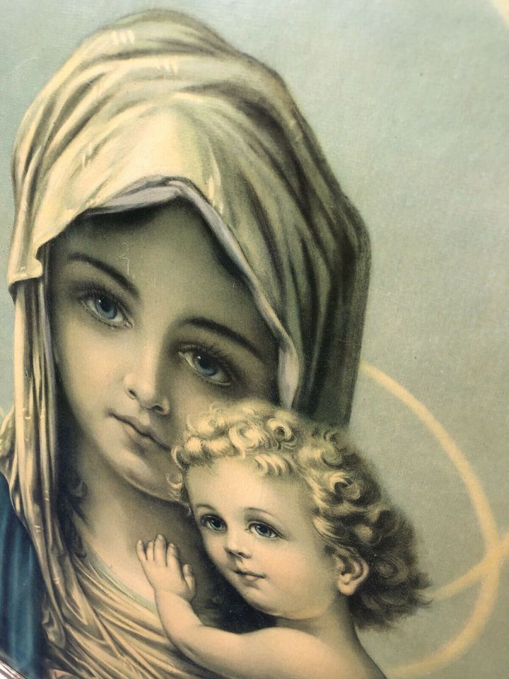 Gemälde Madonna Maria mit Kind 59 cm H x 49 cm B in Köln