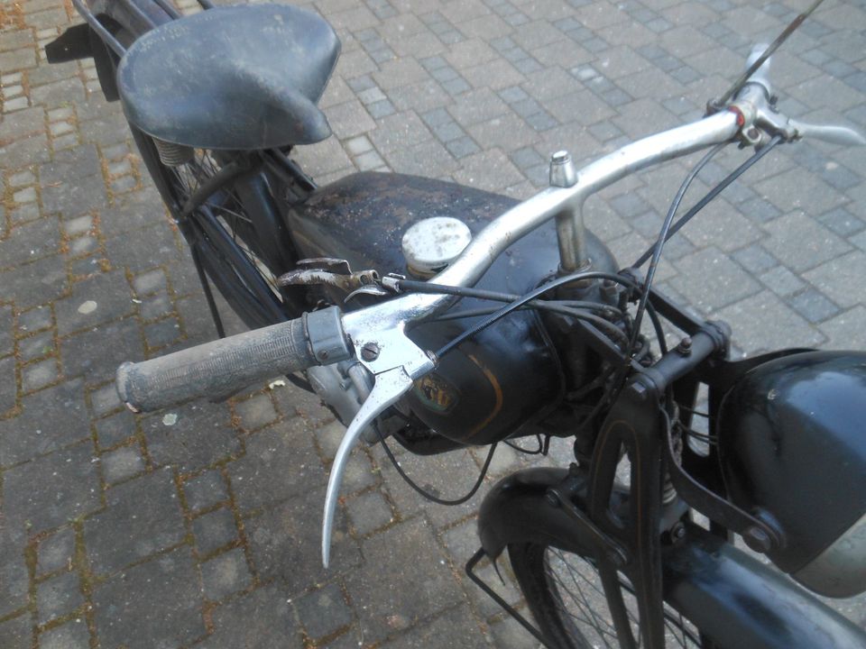 NSU Quick Oldtimer Motorrad aus 1949 Patina in Magdeburg