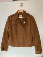 Braune Jacke C&A Wildlederlook Größe 44 Hessen - Butzbach Vorschau