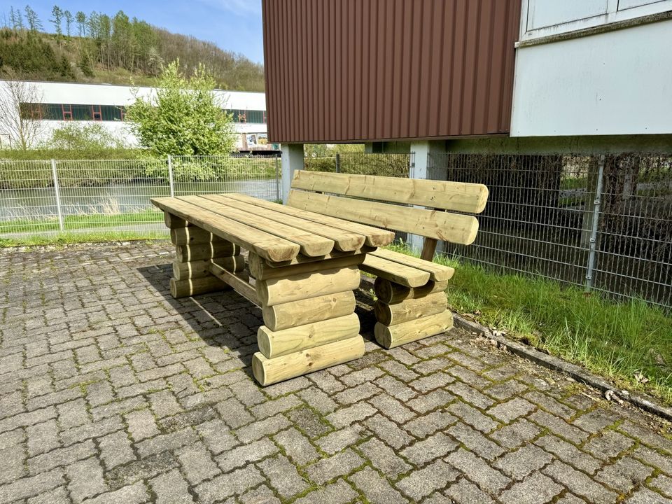 Sitzgruppe Gartenmöbel Garten Lounge Tisch Bank Holz - KDI in Lennestadt