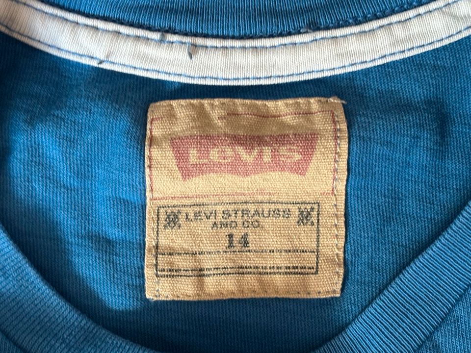 LEVI‘S T-Shirt, Kinder, blau, Gr. 148-154 in Schwalmstadt