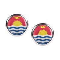 Mylery Ohrstecker Paar mit Motiv Kiribati South Tarawa Flagge sil Hessen - Trendelburg Vorschau