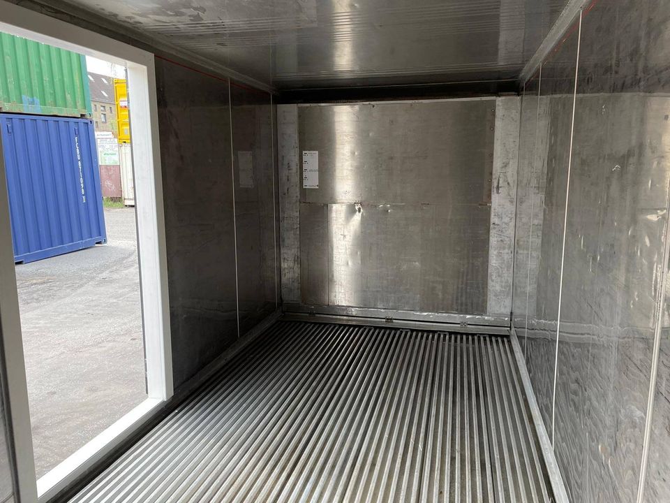 ✅ 20' Fuss Kühlcontainer/ Integralcontainer mit TK-Tür, lackiert in RAL 7016 in Hamburg