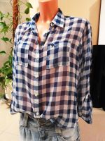 ★ Abercrombie & Fitch ★ Chiffon Bluse S 36 blau kariert Niedersachsen - Adendorf Vorschau