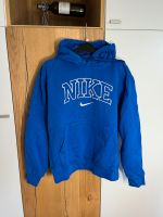 Nike Vintage Hoodie / Pullover blau/weiß gestickt S/36 Hessen - Heuchelheim Vorschau