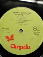 Jethro Tull, Too old to Rock `N`Roll: to young..LP, Vinyl ohne Co Niedersachsen - Bad Iburg Vorschau