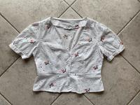 Bluse kurz NA-KD Damen kurzarm Gr. 36 NEU weiß Hessen - Hüttenberg Vorschau