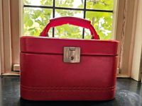 Kosmetikkoffer❤️Koffer 80er  vintage rot Make Up Etui Theater Nordrhein-Westfalen - Meerbusch Vorschau