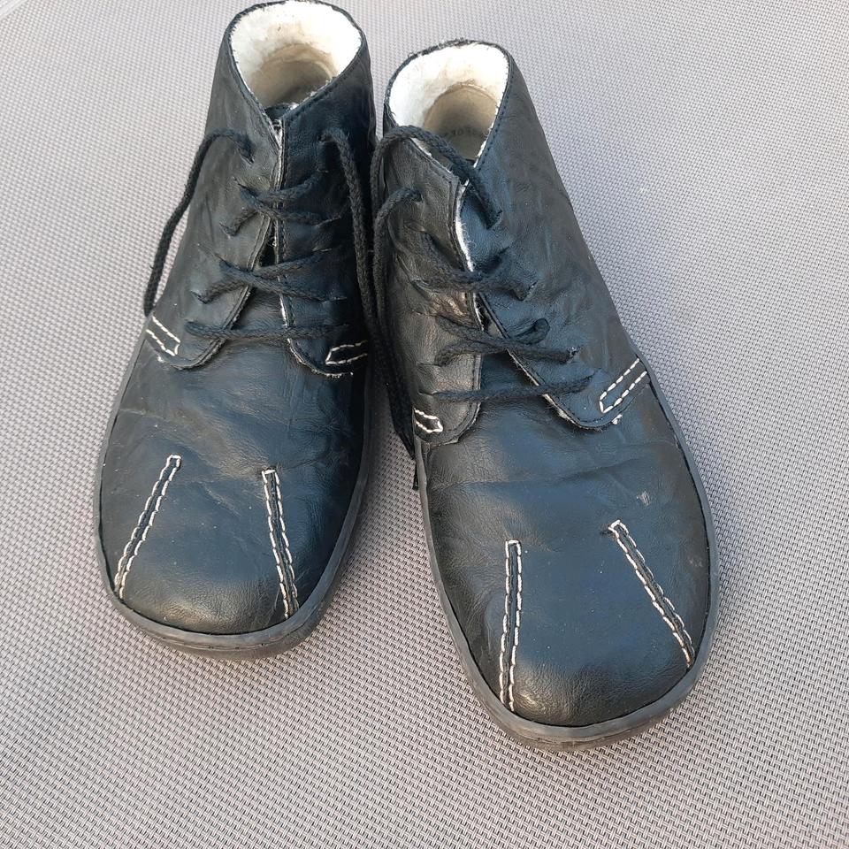 Rieker Damen Schuhe echt Leder schwarz gefüttert 38 in Sand a. Main