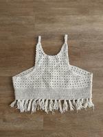 Zara trafaluc crop top boho gehäkelt Fransen Gr. L Nordrhein-Westfalen - Krefeld Vorschau