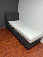 Boxspringbett 90/200 , Webstoff grau incl. Matratze Niedersachsen - Osnabrück Vorschau