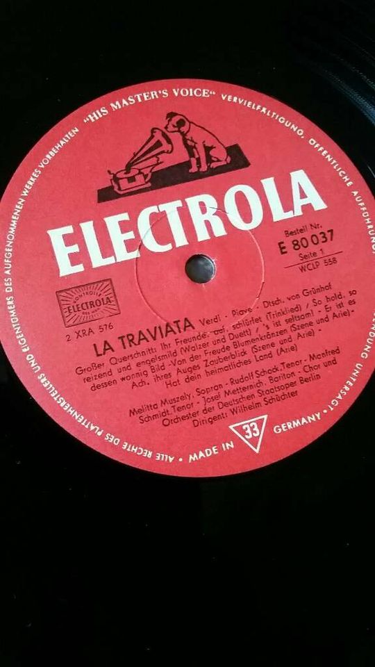 Schallplatten     LA TRAVIATA  VERDI in Rosenberg