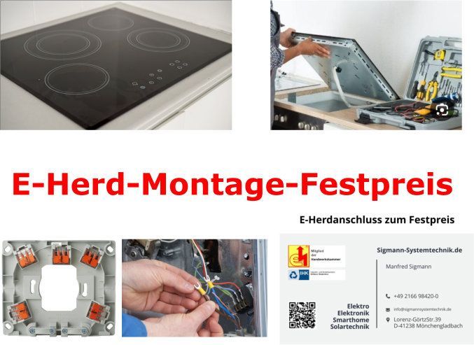 Herdanschluss vom Elektrofachbetrieb zum Festpreis in Mönchengladbach