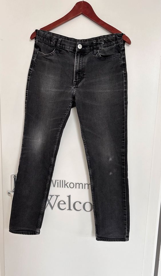 Jungen Jeans Hose Jeanshose schwarz/grau Größe 170 H&M Slim Fit in Bielefeld