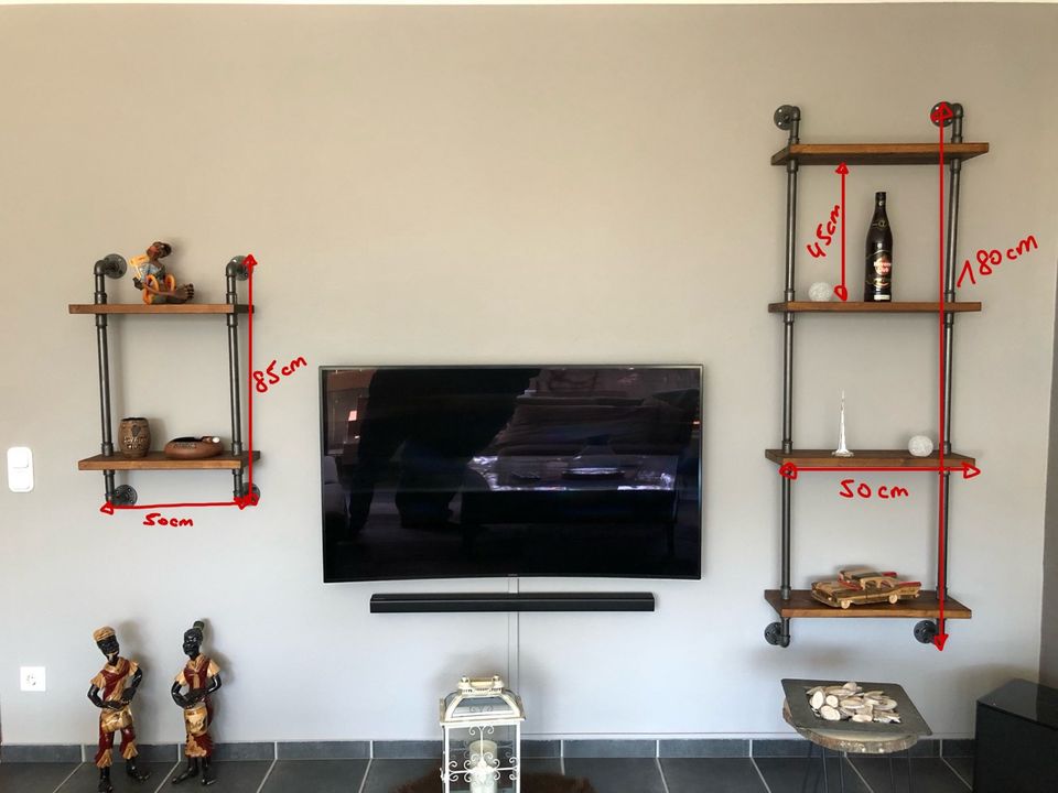 Wohnzimmer Regal TV seltenheit robust in Krefeld