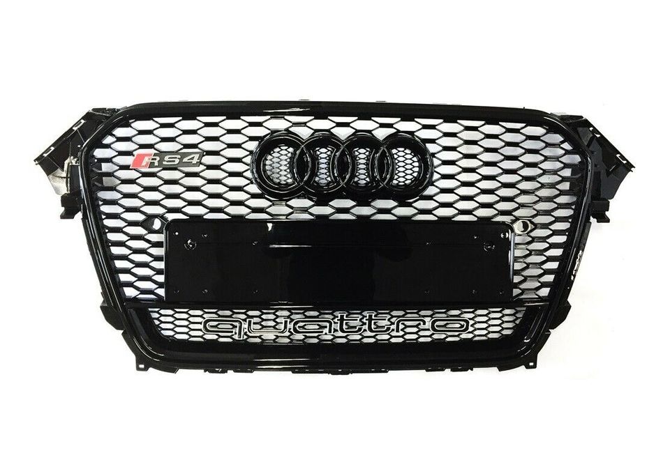 RS4 Grill Schwarz Glanz Quattro Audi A4 S4 B8 Facelift 2012-2016 in Singen