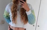 Puma cropped Hoodie weiß / blau, S 36 Köln - Rodenkirchen Vorschau