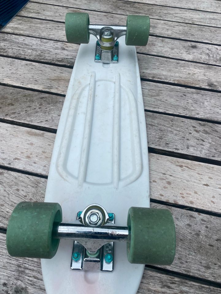 Pennyboard, Skateboard, weiß/ türkis, Diamond Supply co in Bochum