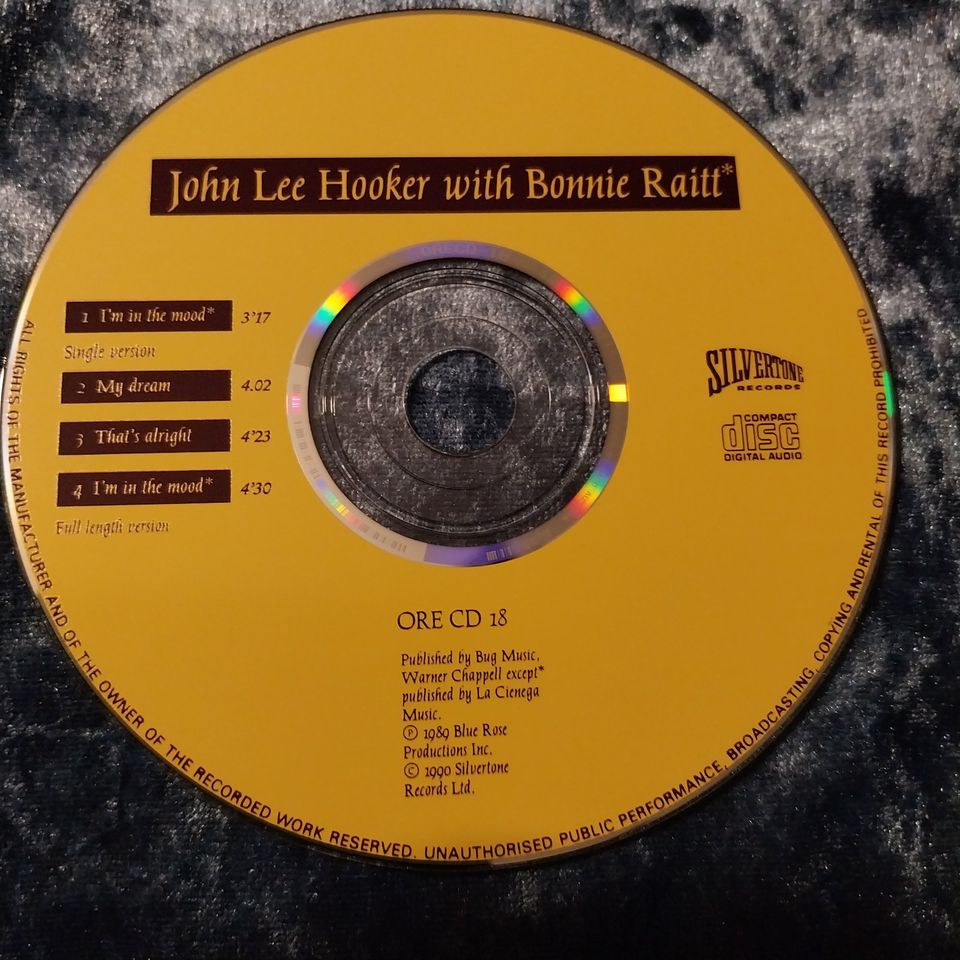 JOHN  LEE  HOOKER with BONNIE  RAITT  (CD Single) in Obertraubling