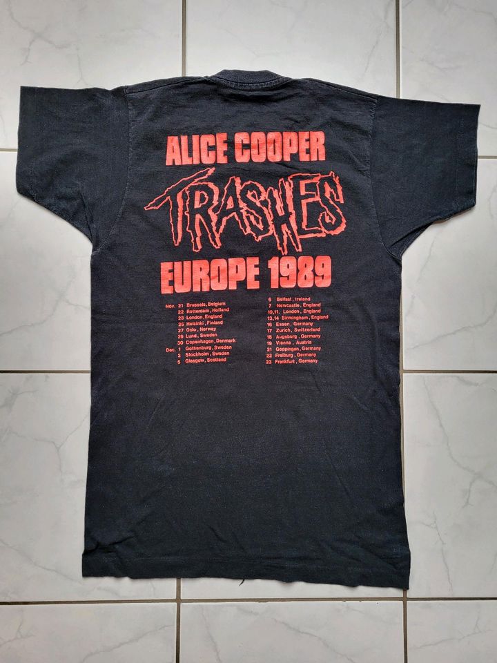 Alice Cooper Touren T-Shirt Trashes aus 1989, Gr. S/M in Saarbrücken