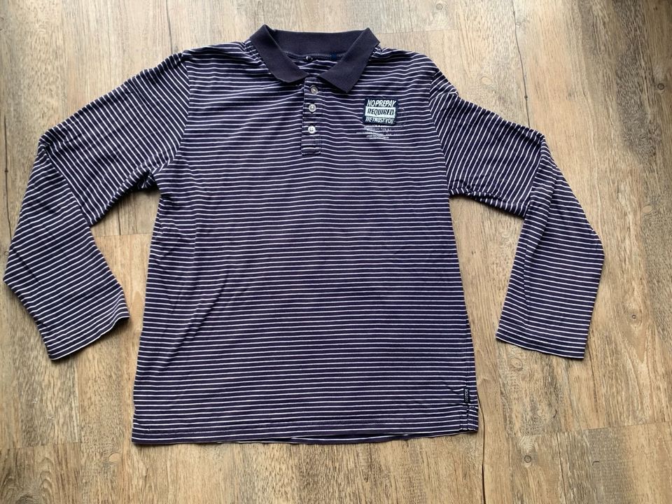 Scotch und Soda Langarmshirt Polo blau weiß 164 in Köln